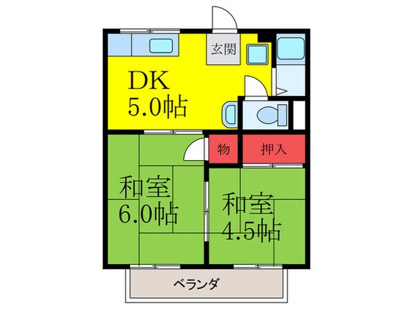 乾ﾊｲﾂの物件間取画像